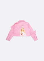 Jaqueta Sarja Laços Puffer Barbie