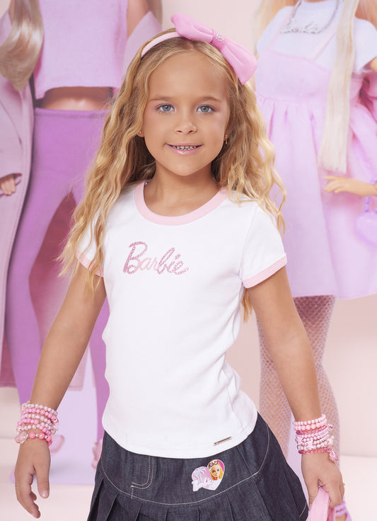 Blusa Rib Barbie Cristal