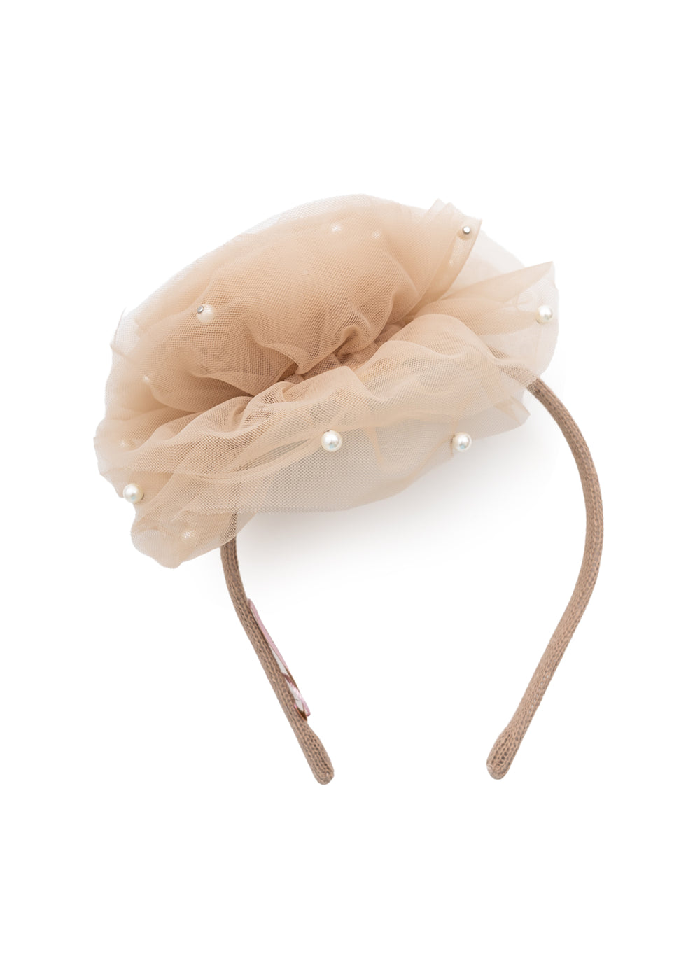 Arco Maxi Flor Tule Pérolas