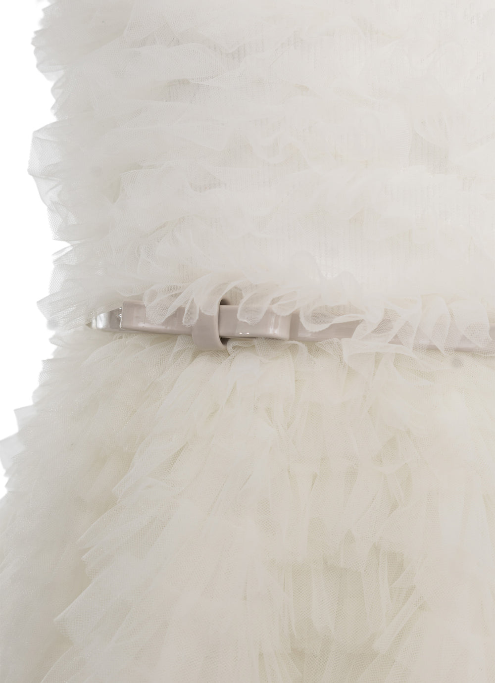 Vestido Festa Tule Frufru Laço