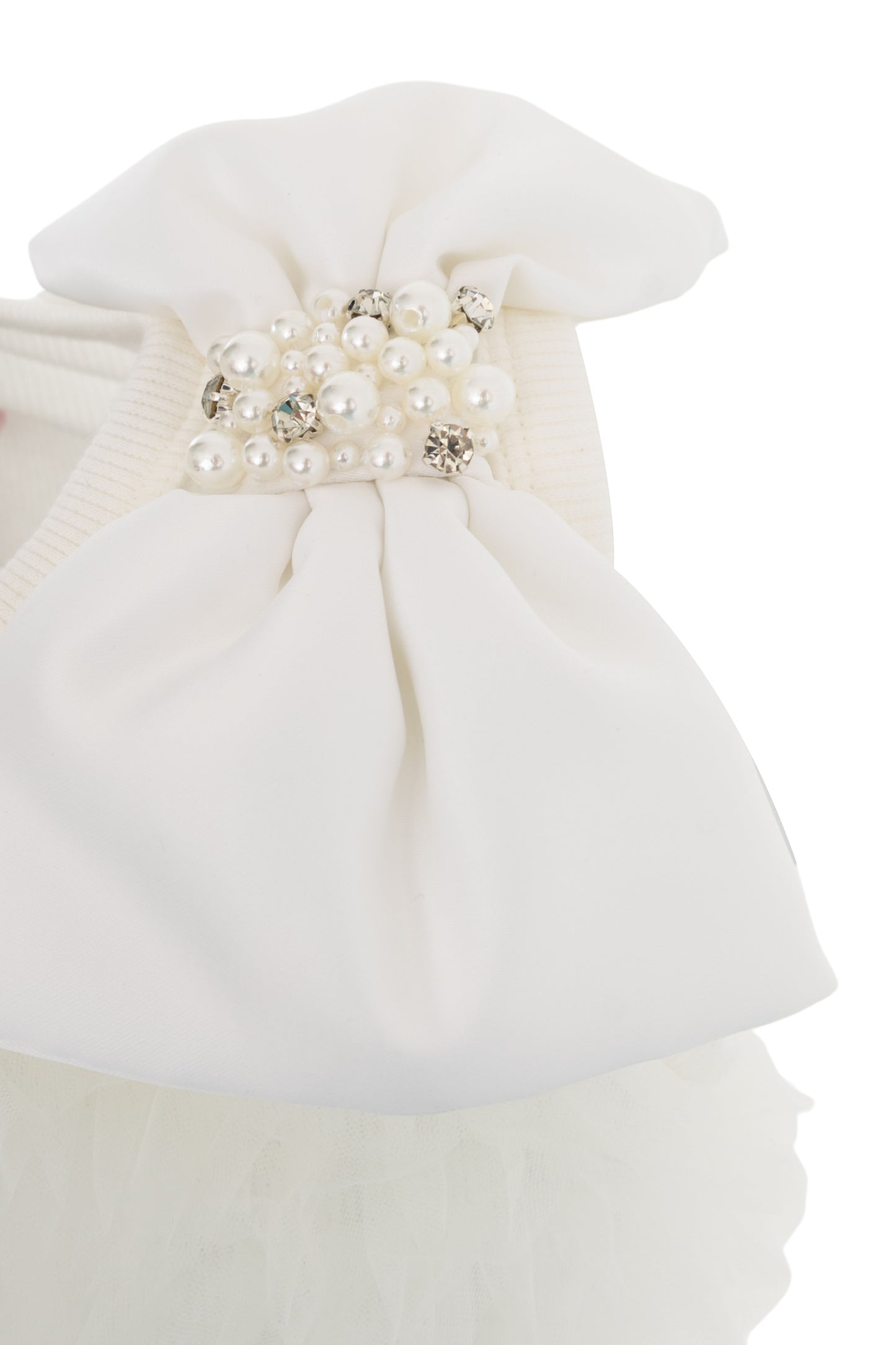 Vestido Festa Tule Frufru Laço