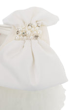 Vestido Festa Tule Frufru Laço