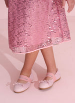 Vestido Festa Paetê Com Presilha Laço