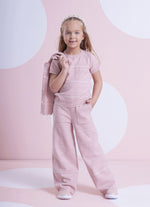 Blusa Tricot Manga Curta Mix de Pontos