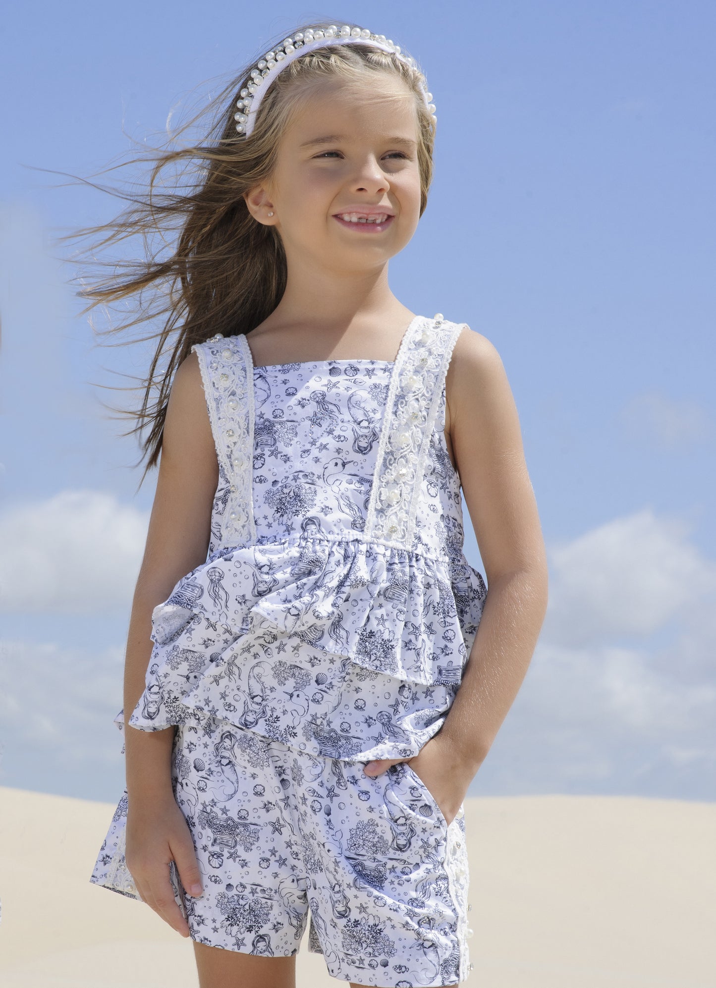 Blusa Algodão Alça Bordados