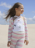 Blusa Cropped Ribana Peixes e Estrela Mar