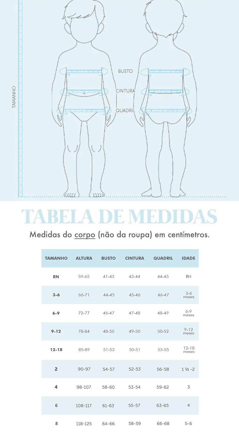 Tabela de Medidas