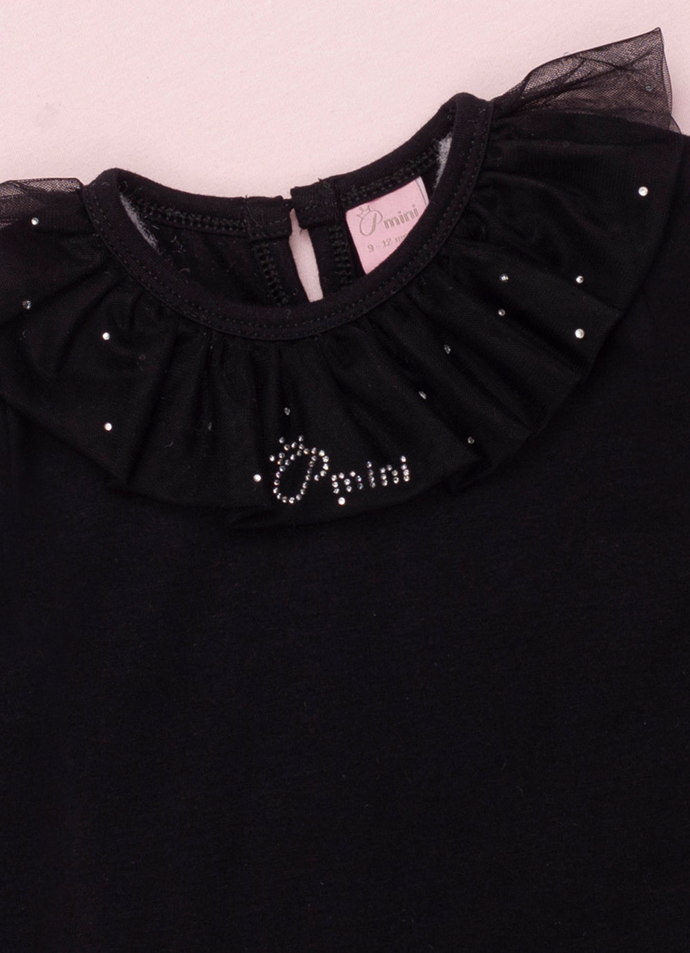 Body Cotton Gola Tule Cristais