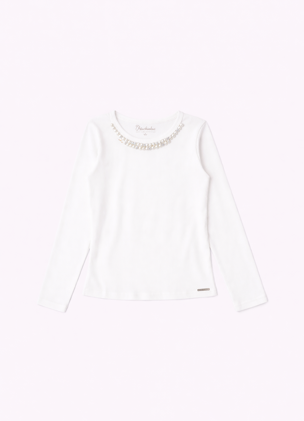 Blusa Ribana Bordado Pérolas e Cristais