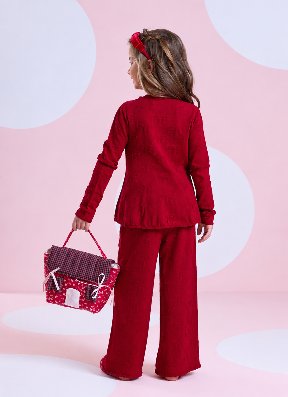 Calça Tricot Laços Linx