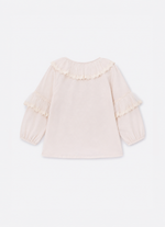 Blusa Bata Algodao Broderi e Renda