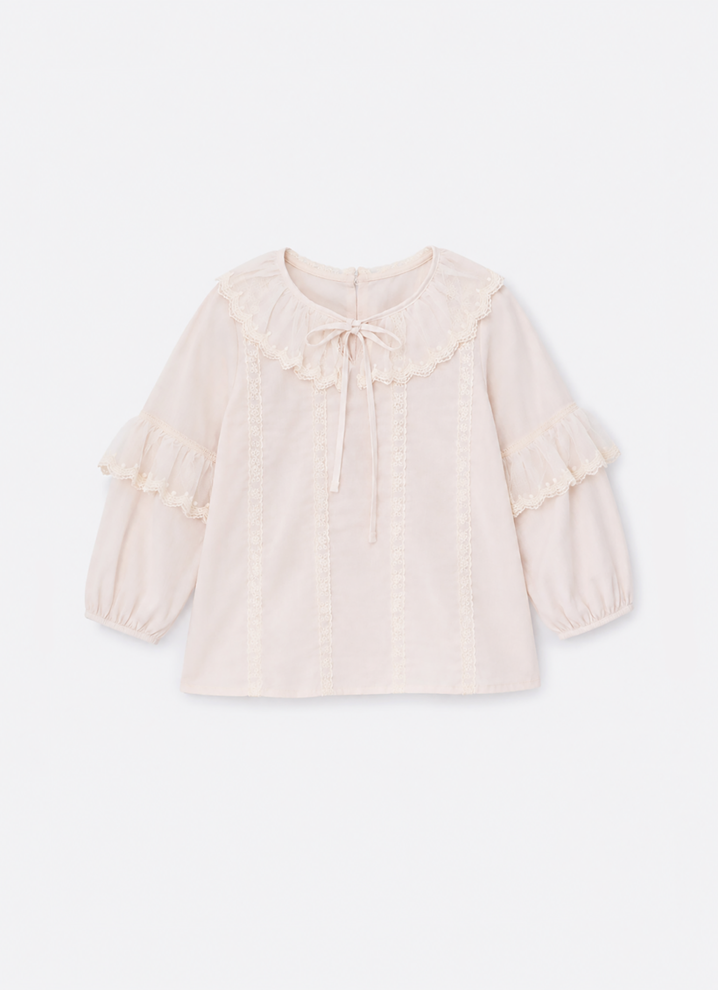 Blusa Bata Algodao Broderi e Renda