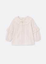 Blusa Bata Algodao Broderi e Renda