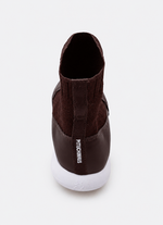 Bota Knit Biqueira Couro