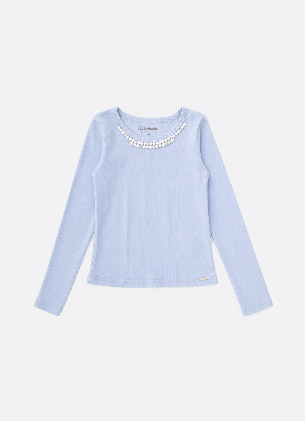 Blusa Ribana Bordado Pérolas e Cristais