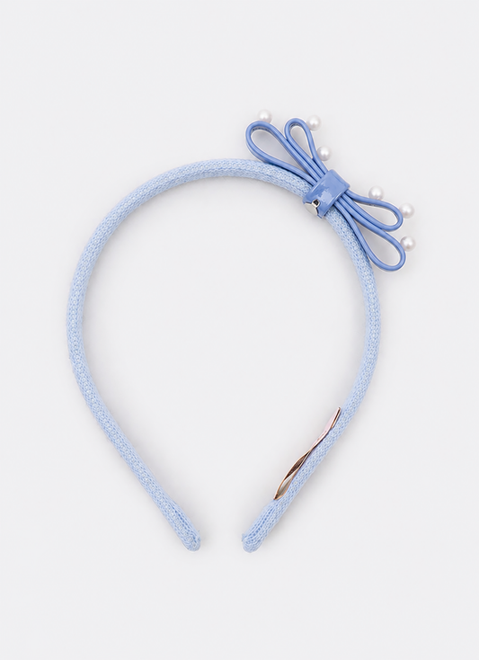 Arco Laço Duplo Courino Com Pérolas