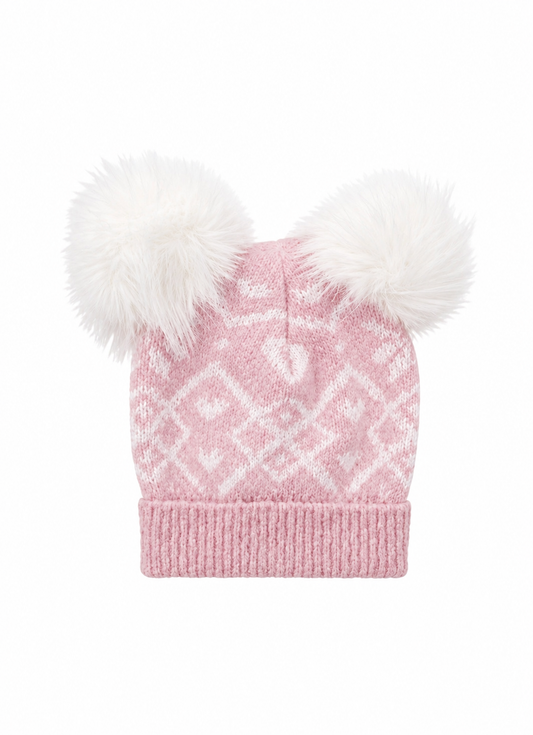 Touca Tricot Jacquard Floco E Coração Après