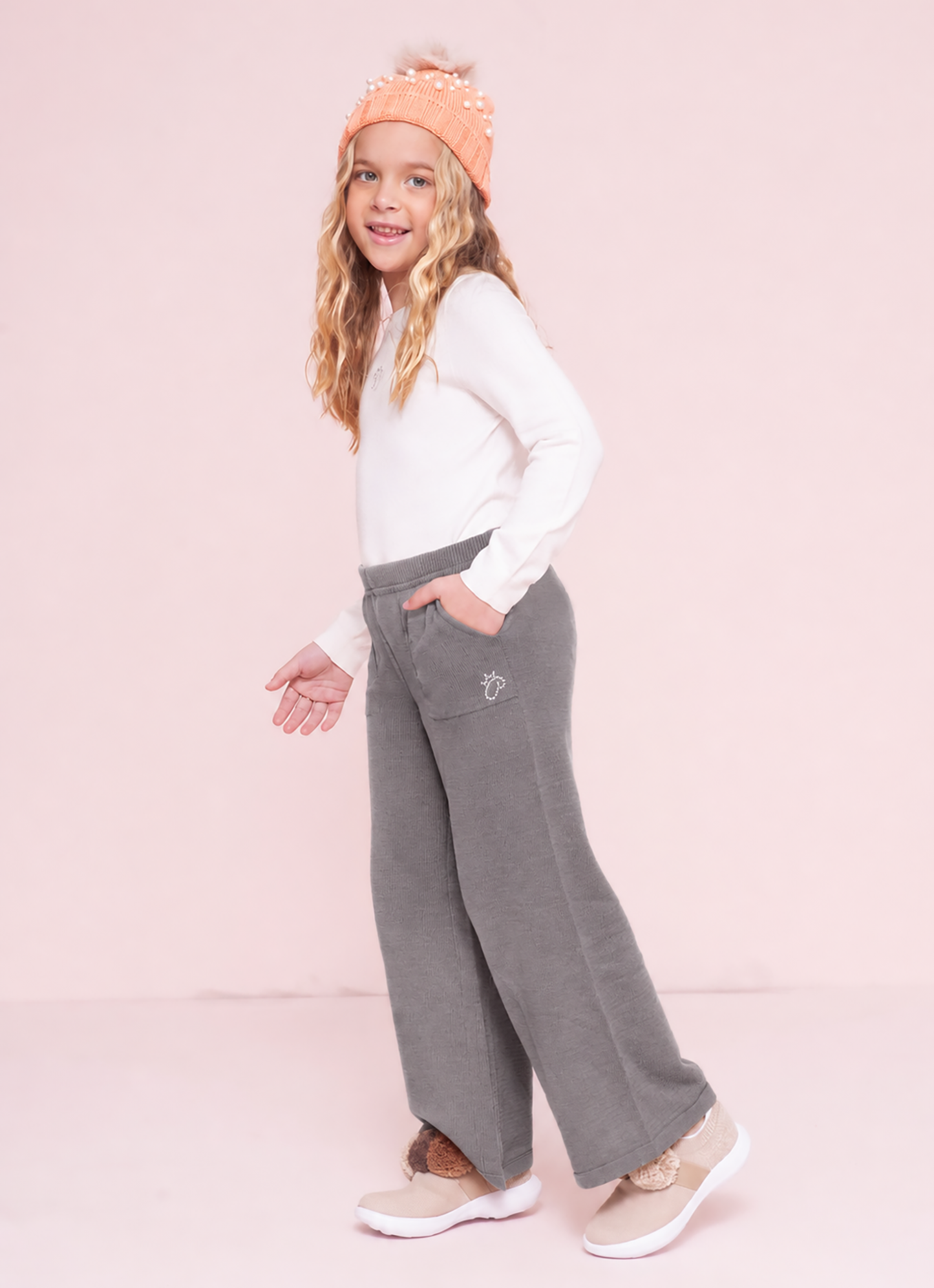 Calça Tricot Reta P Cristal
