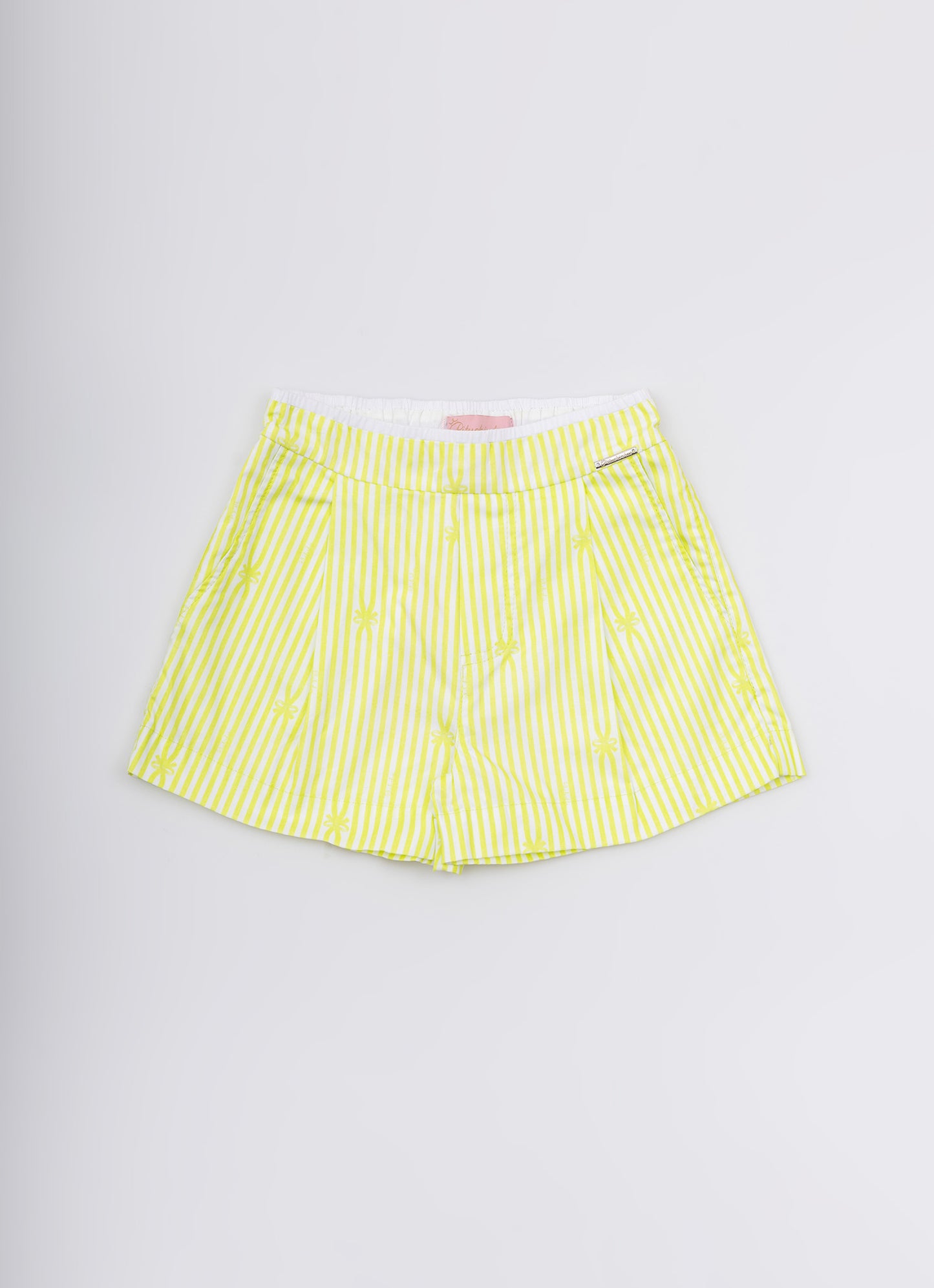 Short Algodão Cós Duplo Mini Listras