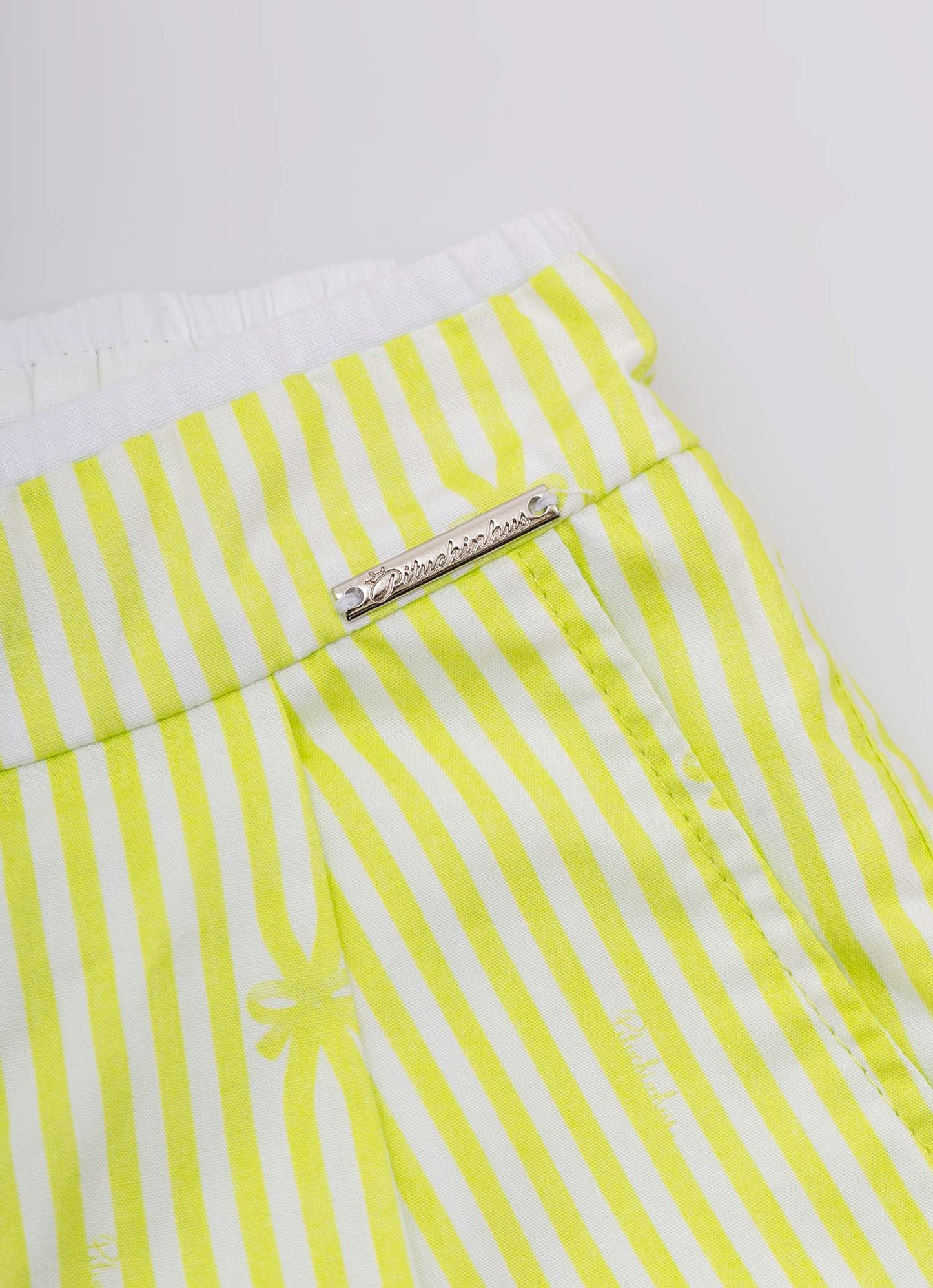 Short Algodão Cós Duplo Mini Listras