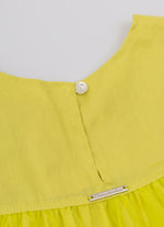 Vestido Tule Frufru Barrado