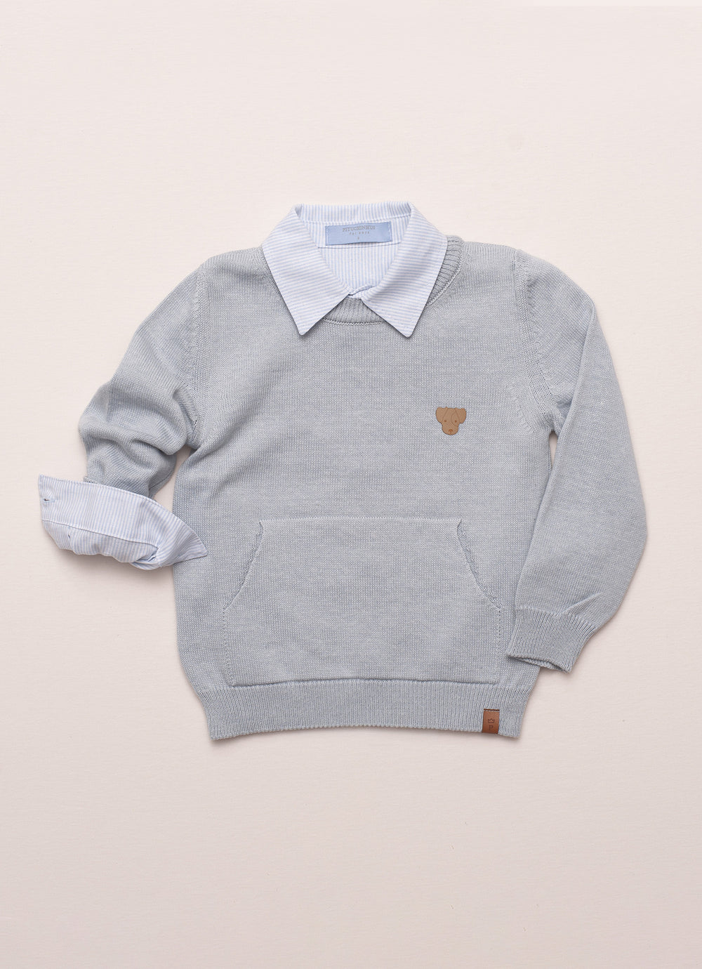 Blusa Tricot Canguru For Boys