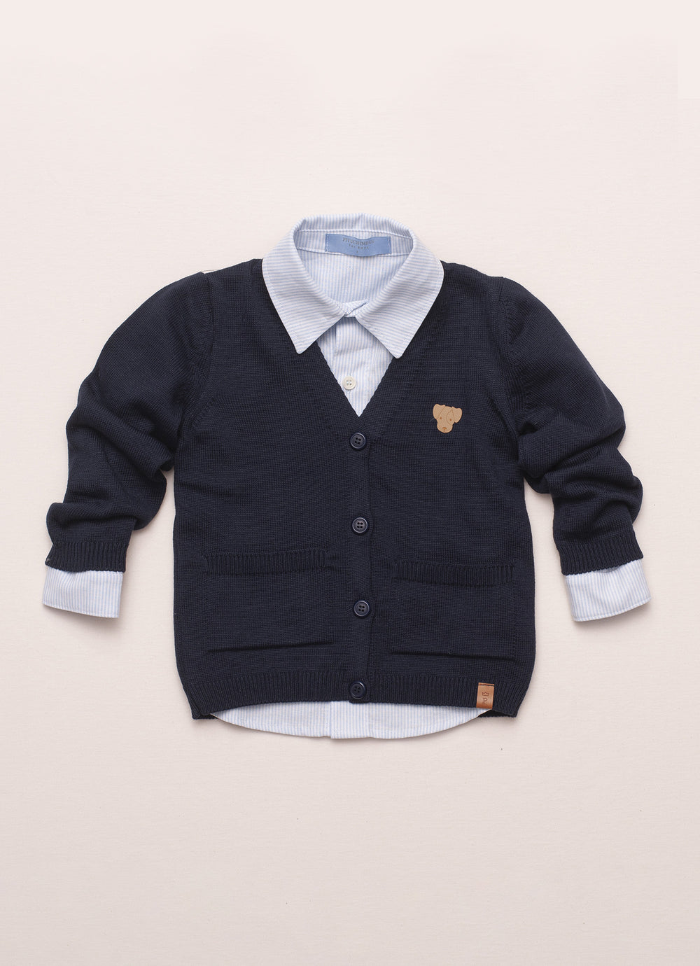 Cardigan Tricot Bolsos For Boys