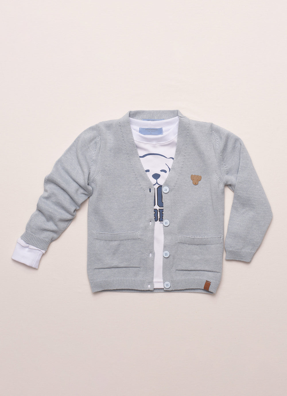 Cardigan Tricot Bolsos For Boys