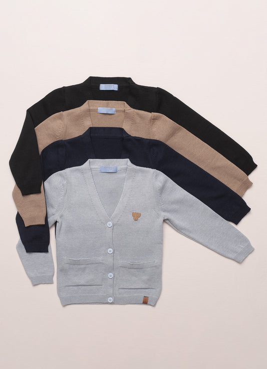 Cardigan Tricot Bolsos For Boys