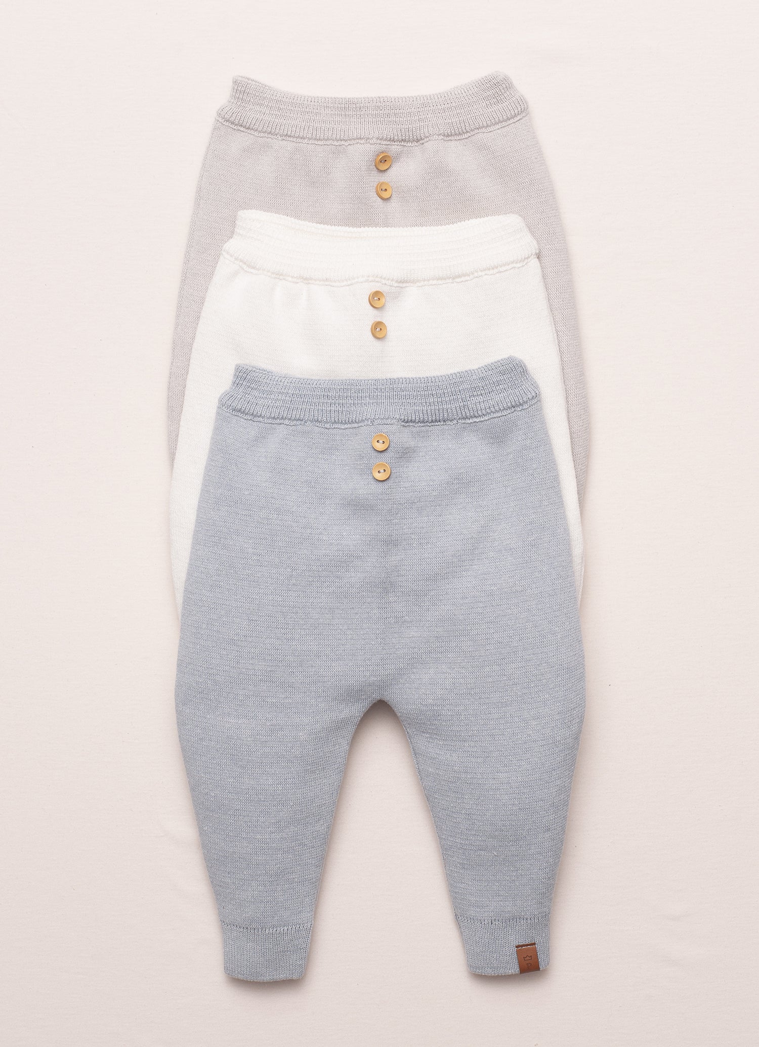 Calça Tricot Botões For Boys