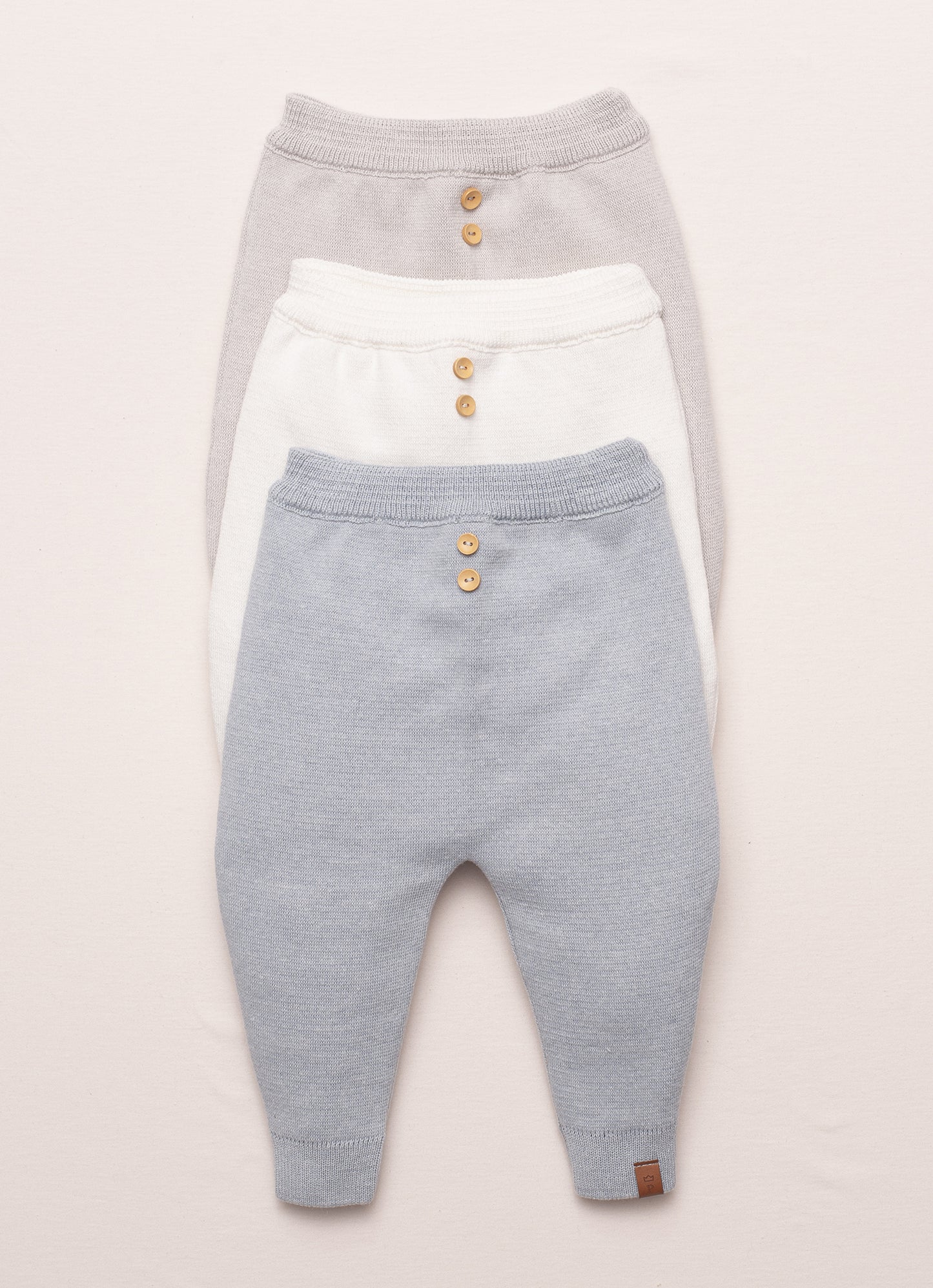 Calça Tricot Botões For Boys
