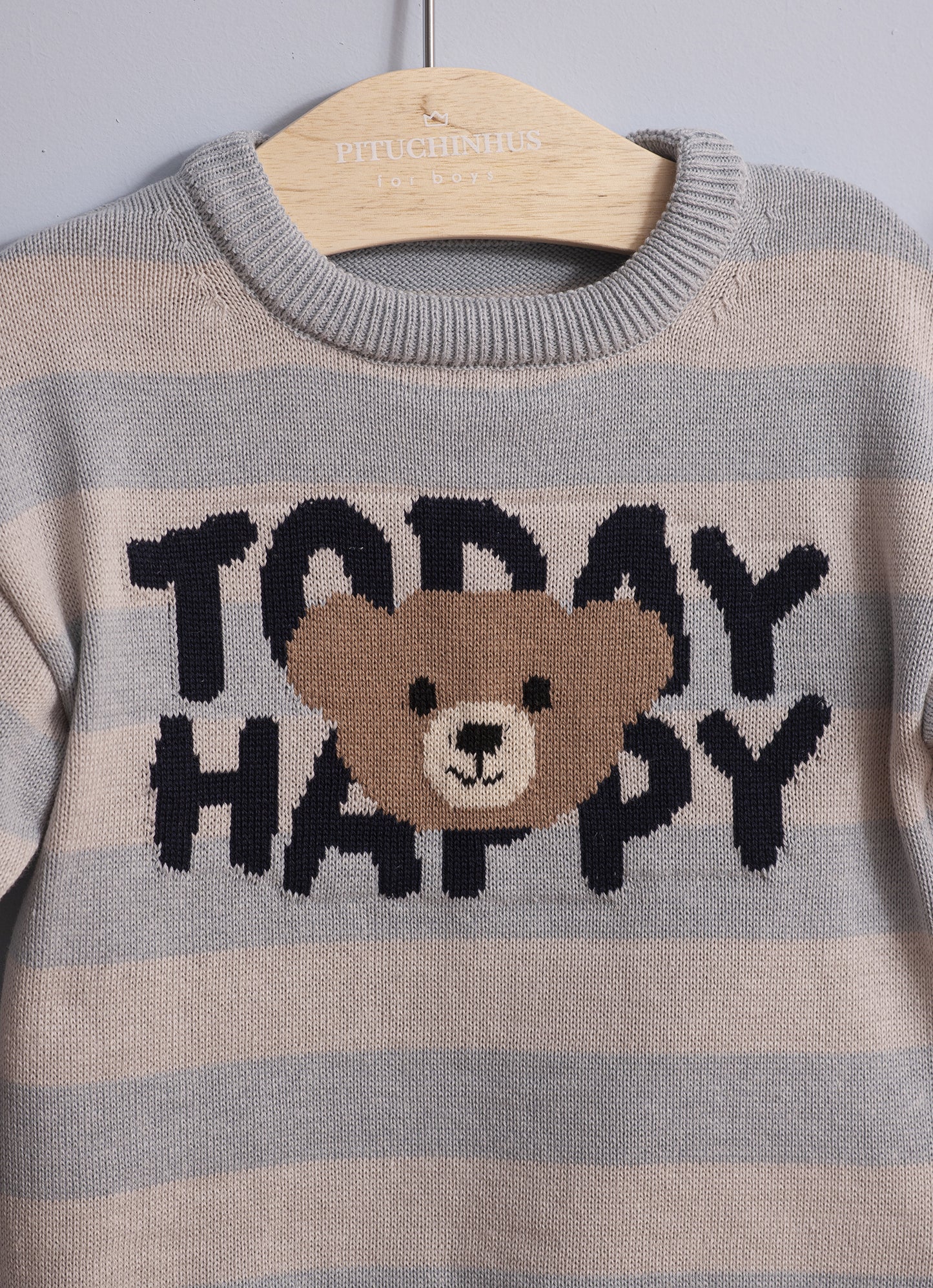 Blusa Tricot Today Happy For Boys