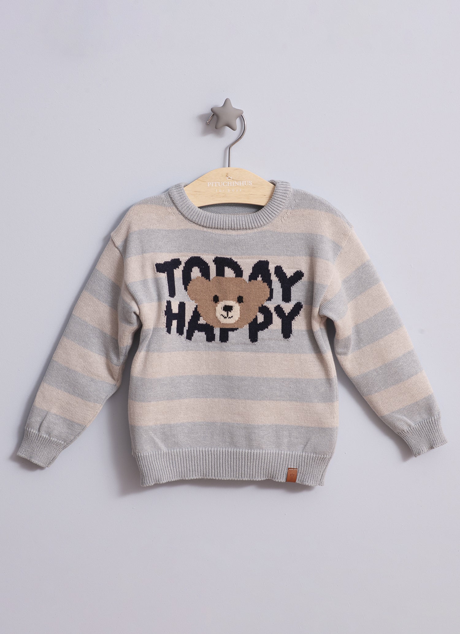 Blusa Tricot Today Happy For Boys