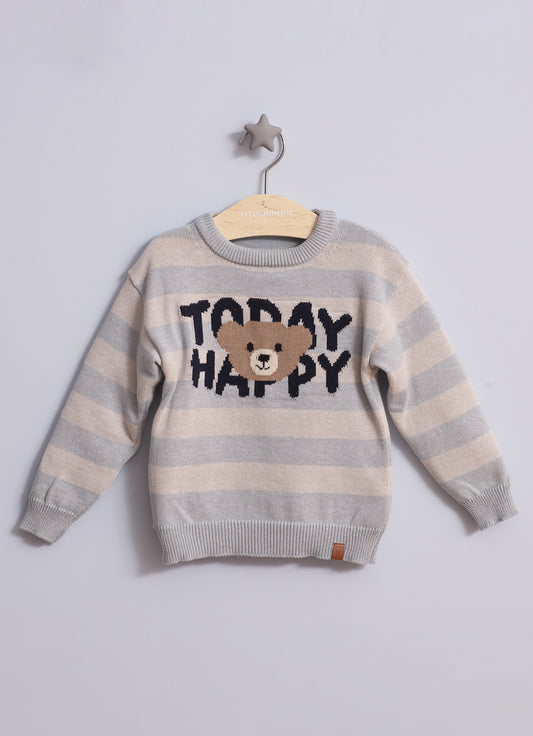 Blusa Tricot Today Happy For Boys
