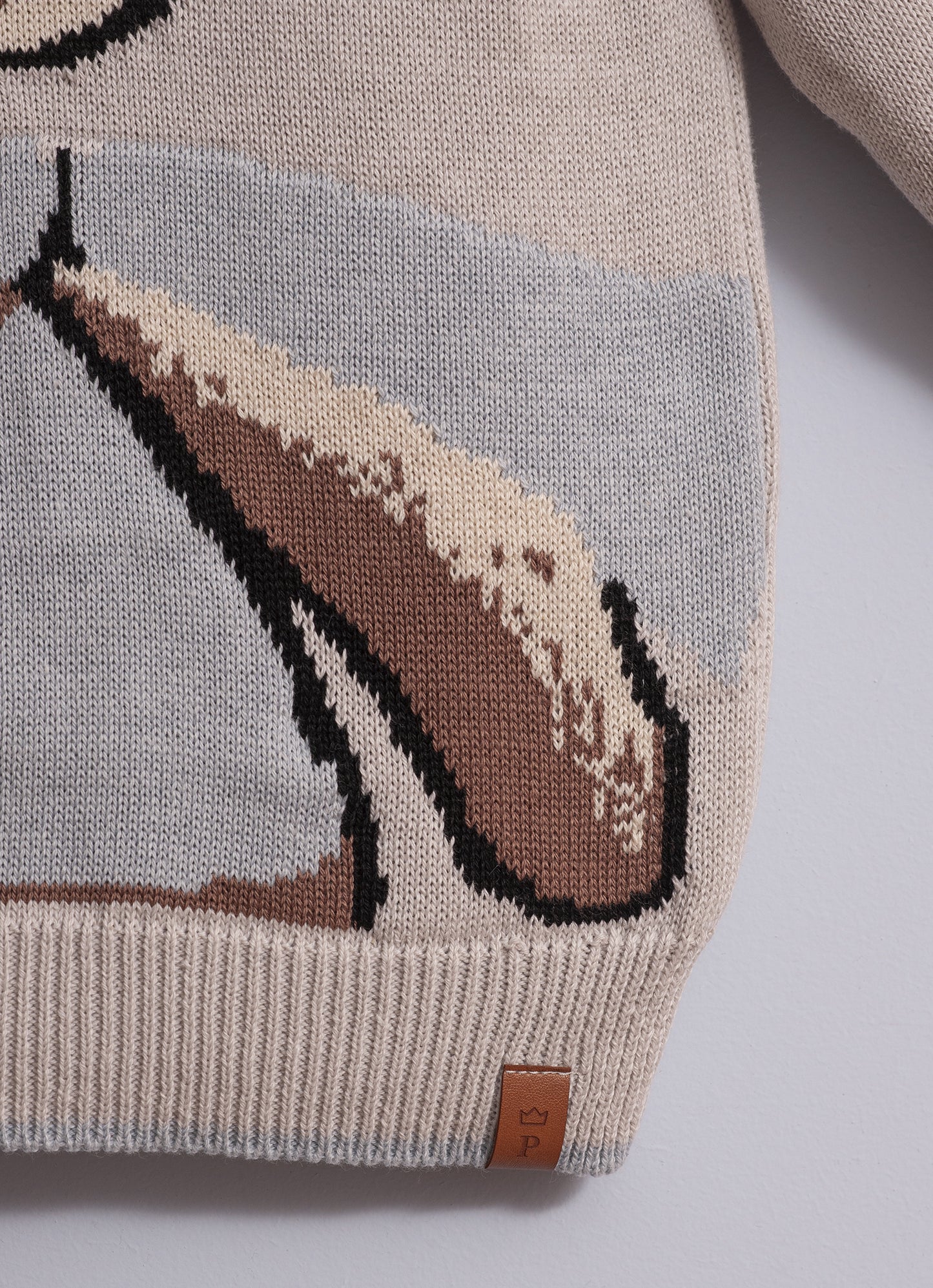 Blusa Tricot Ursinho Cachecol For Boys