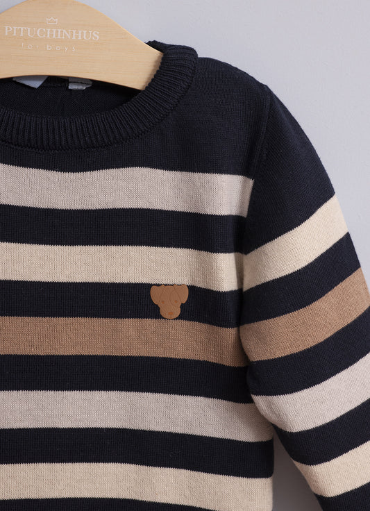 Blusa Tricot Listrada For Boys