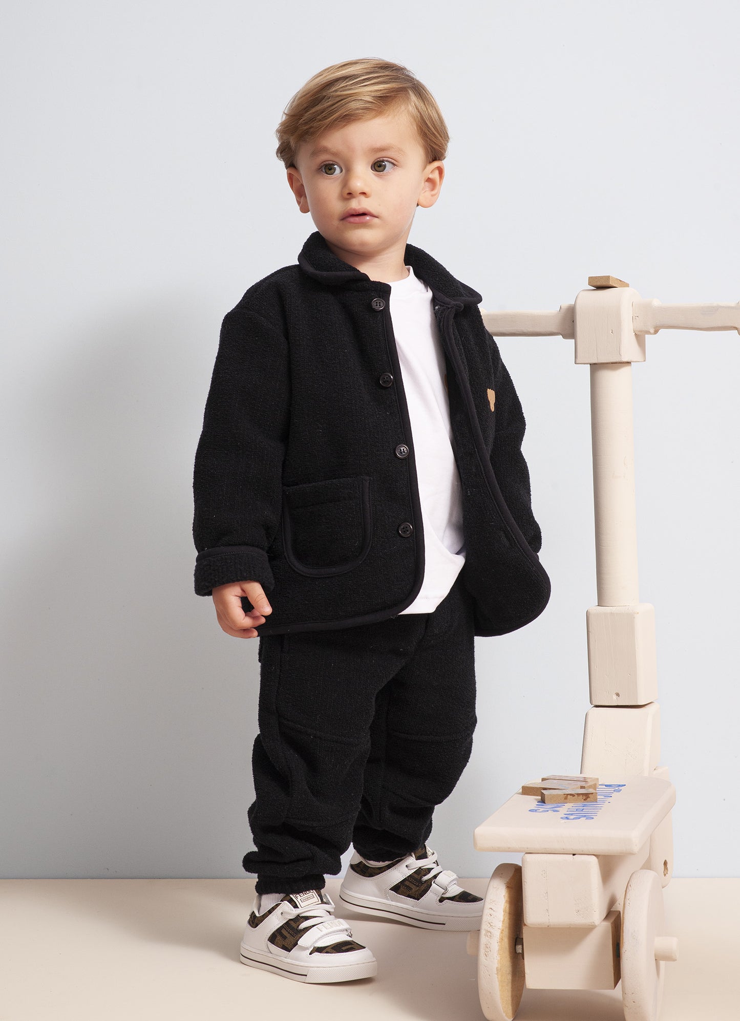 Casaco Tweed Bolsos For Boys