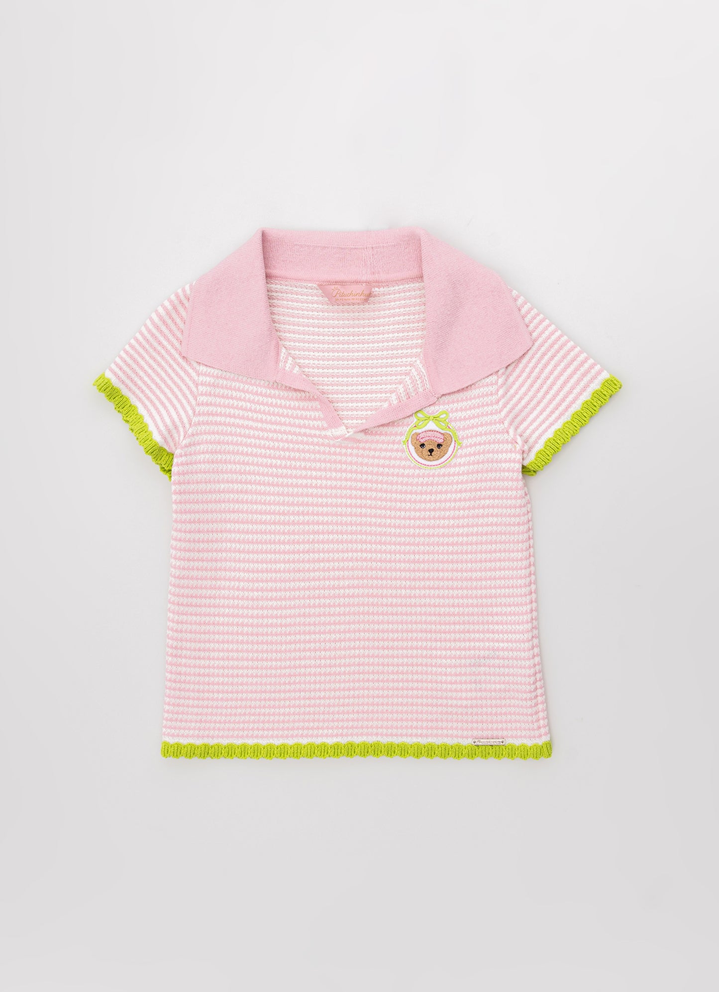 Blusa Tricot Ponto Piquet Gola Polo