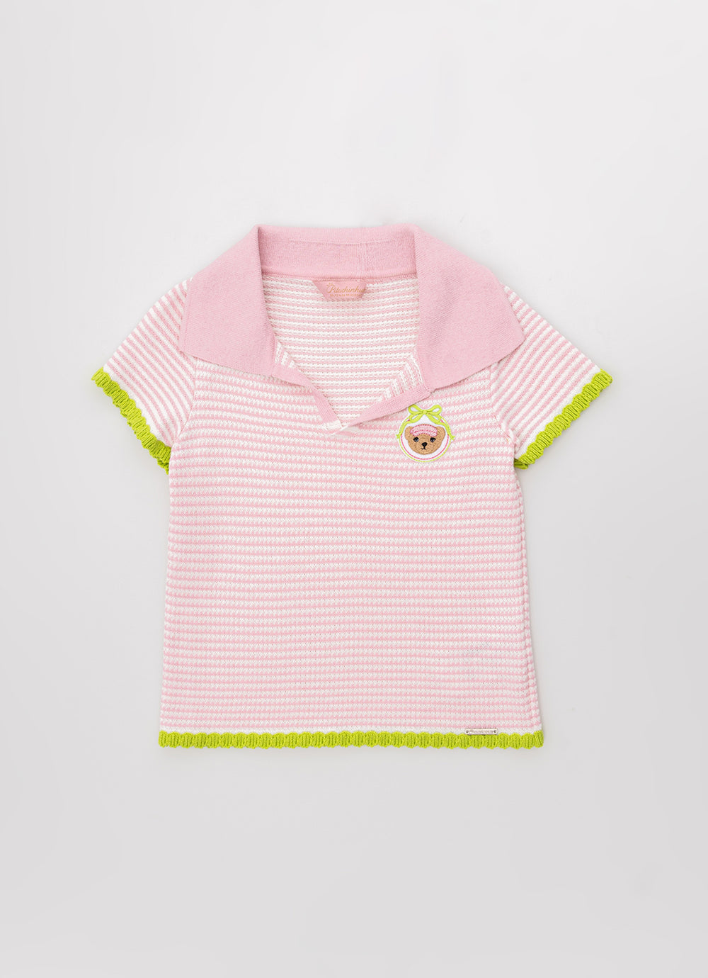 Blusa Tricot Ponto Piquet Gola Polo