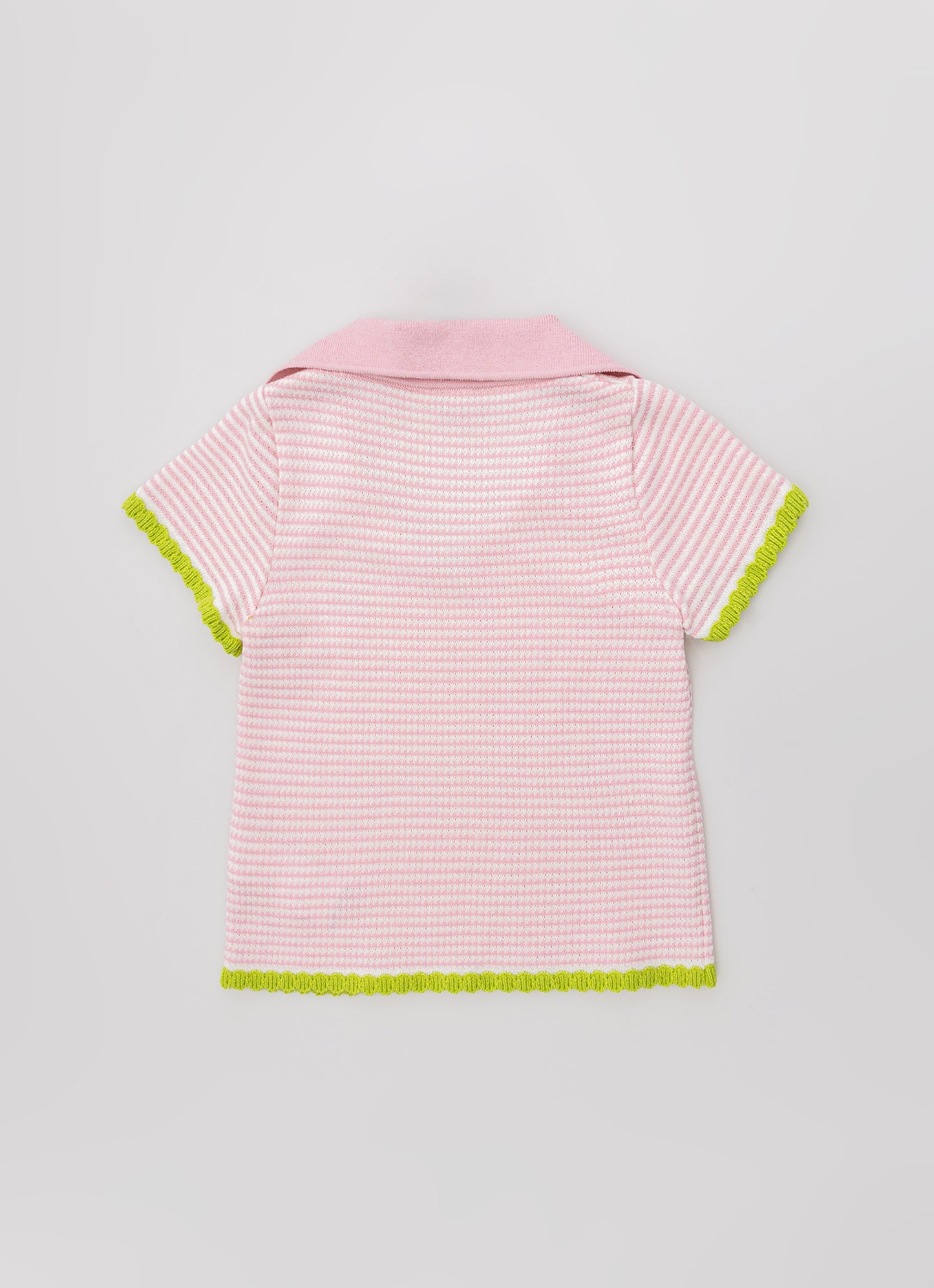 Blusa Tricot Ponto Piquet Gola Polo