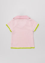 Blusa Tricot Ponto Piquet Gola Polo