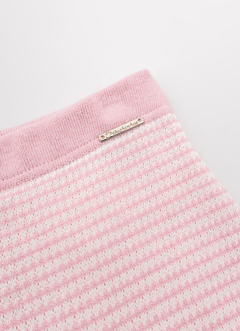 Saia Short Tricot Ponto Piquet Listrada Patche