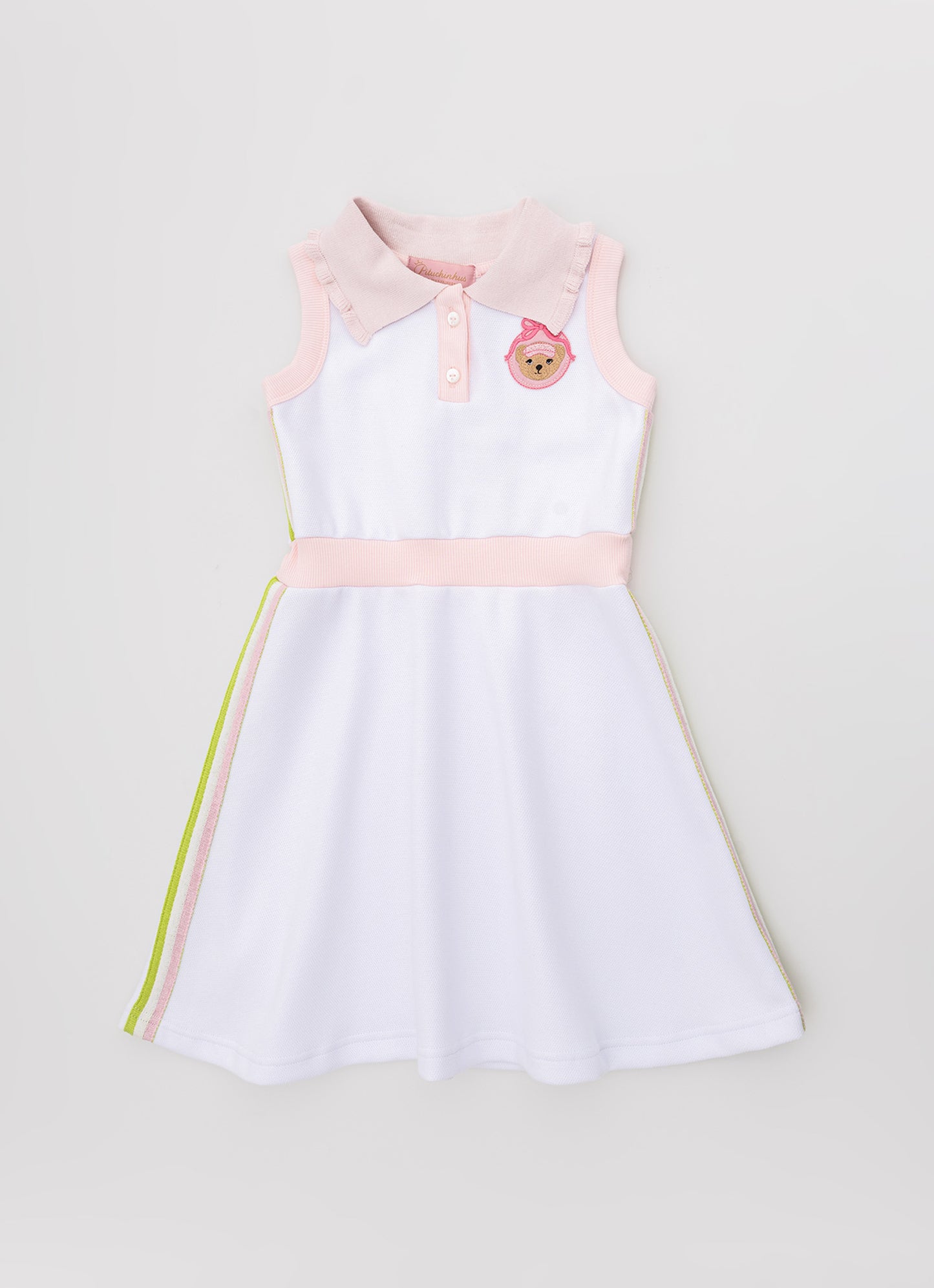 Vestido Malha Piquet Gola Polo Babadinho