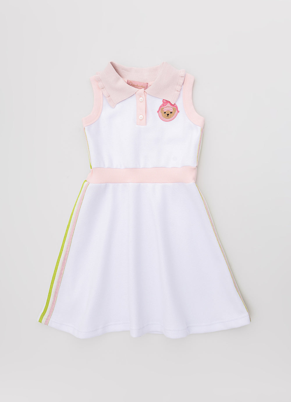 Vestido Malha Piquet Gola Polo Babadinho