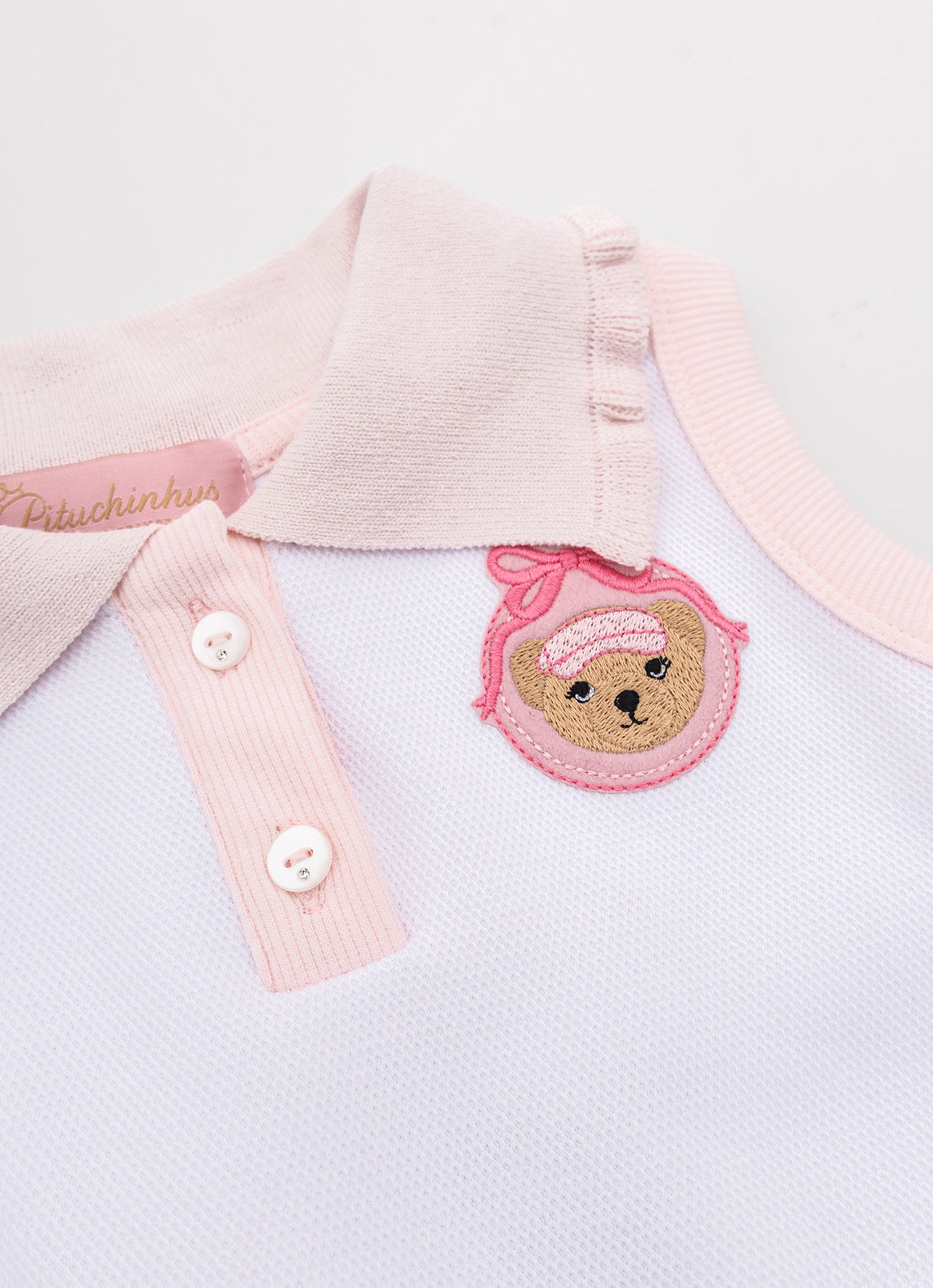 Vestido Malha Piquet Gola Polo Babadinho