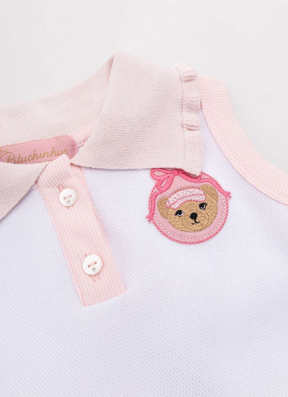 Vestido Malha Piquet Gola Polo Babadinho