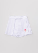 Saia Short Malha Piquet Pregas Patche