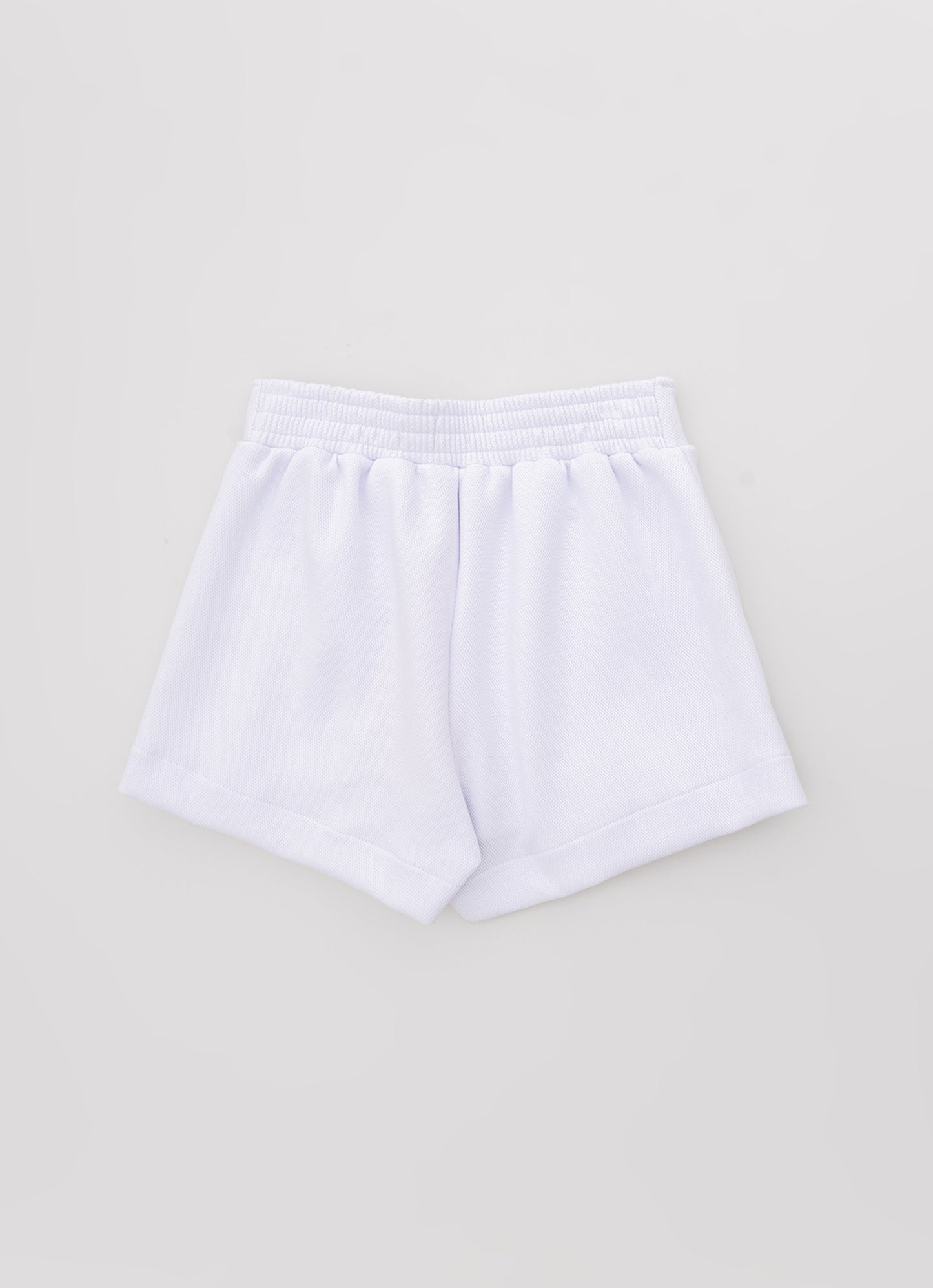 Saia Short Malha Piquet Pregas Patche
