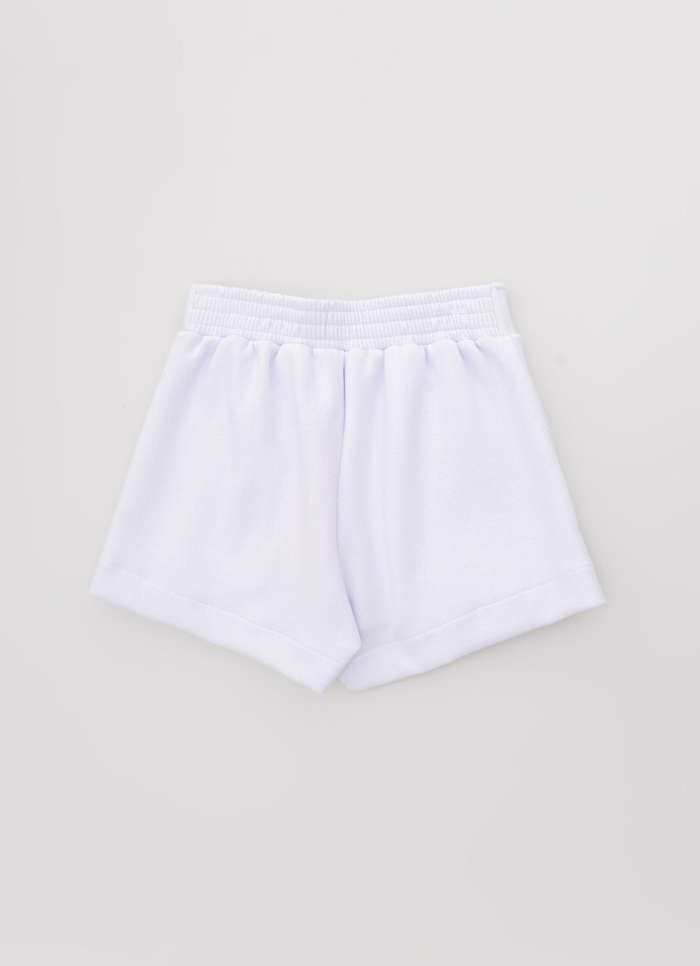 Saia Short Malha Piquet Pregas Patche