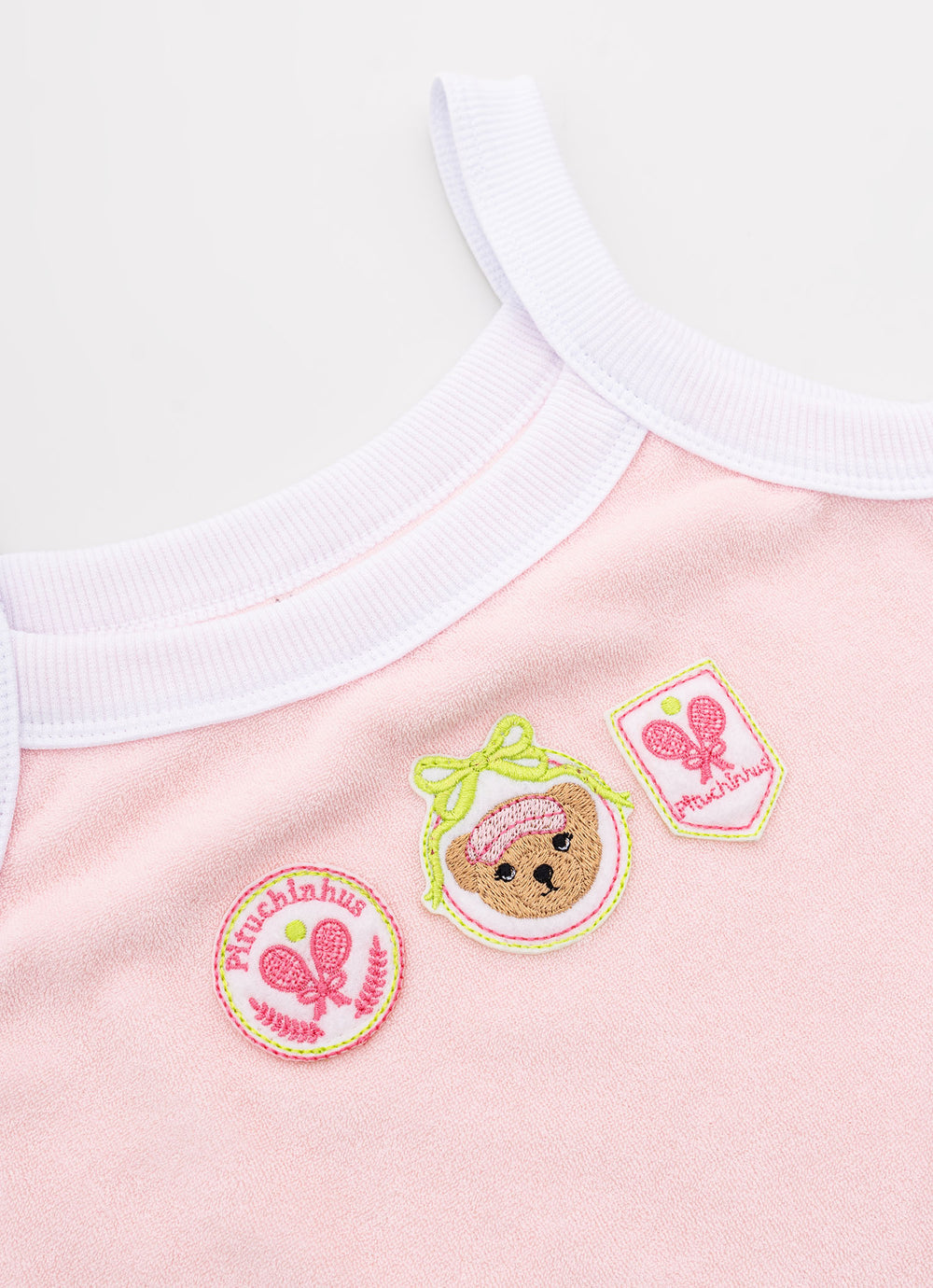 Blusa Alça Atoalhado Patches